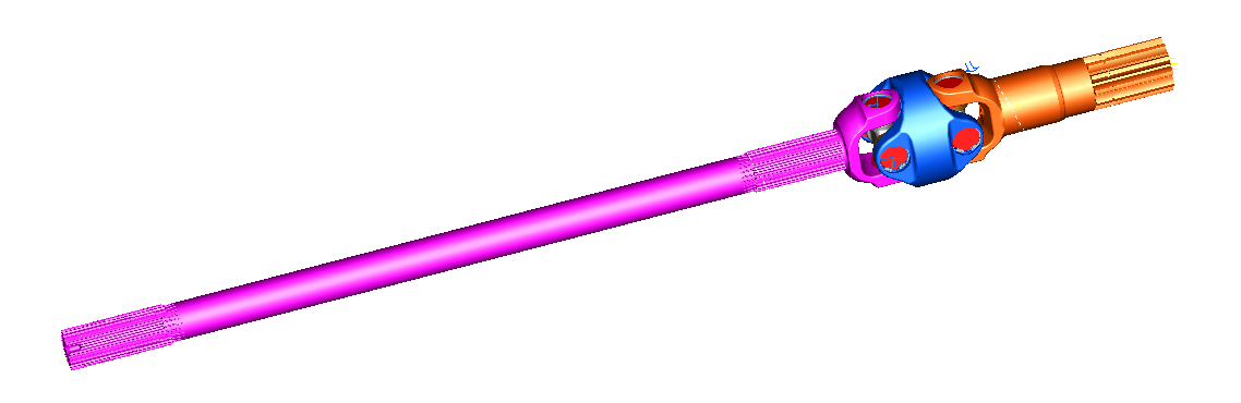 Double Cardan Shaft 3D View